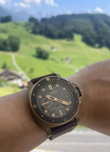 Replica Panerai Submersible PAM968 Bronzo photo review