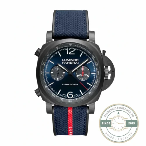 Panerai Luminor Chrono Carbotech replica PAM01519 blue dial Luna Rossa edition