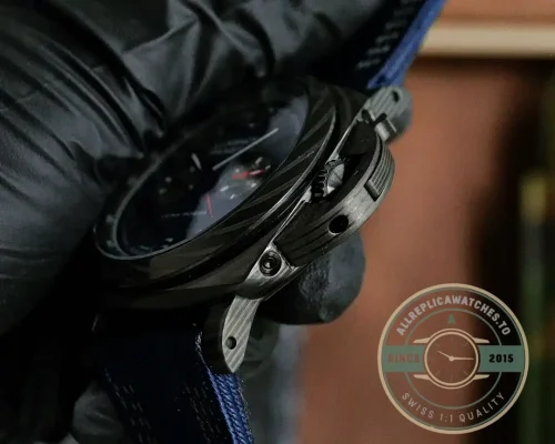 Panerai Luminor Chrono Carbotech replica PAM01519 blue dial Luna Rossa edition