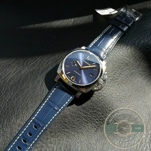 Panerai Replica Luminor Due replica PAM00927 blue sandwich dial steel case