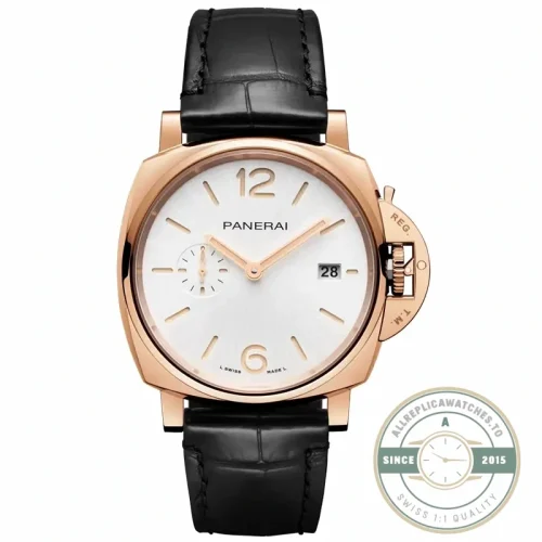 Panerai Luminor Due replica PAM1336 white dial Goldtech case