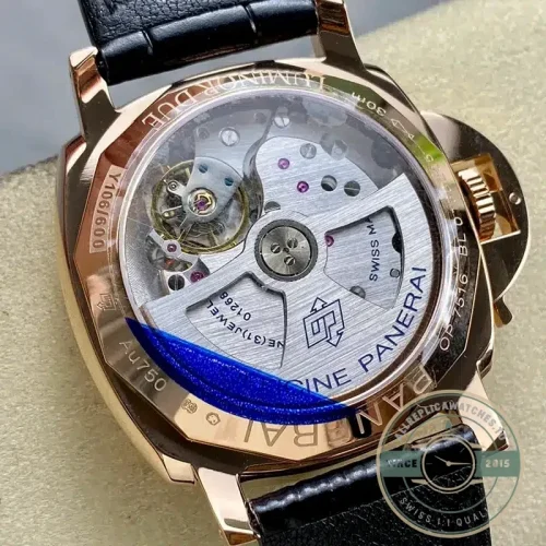 Panerai Luminor Due replica PAM1336 white dial Goldtech case