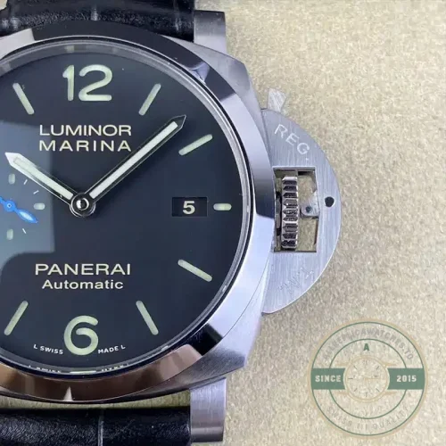 Panerai Luminor Marina 1950 replica PAM 1312 black sandwich dial steel case