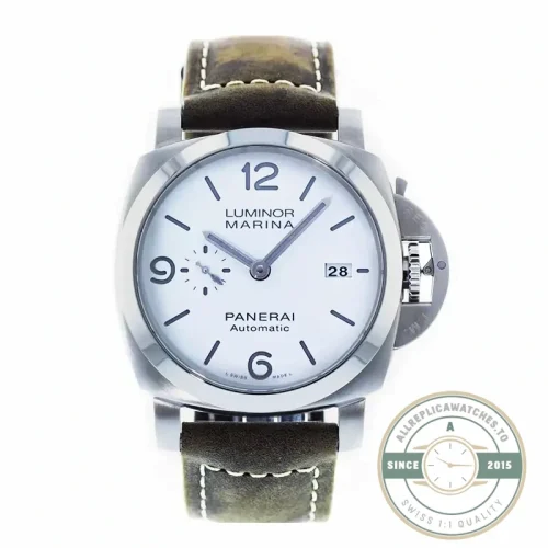 Panerai Luminor Marina replica PAM 1314 white sandwich dial steel case