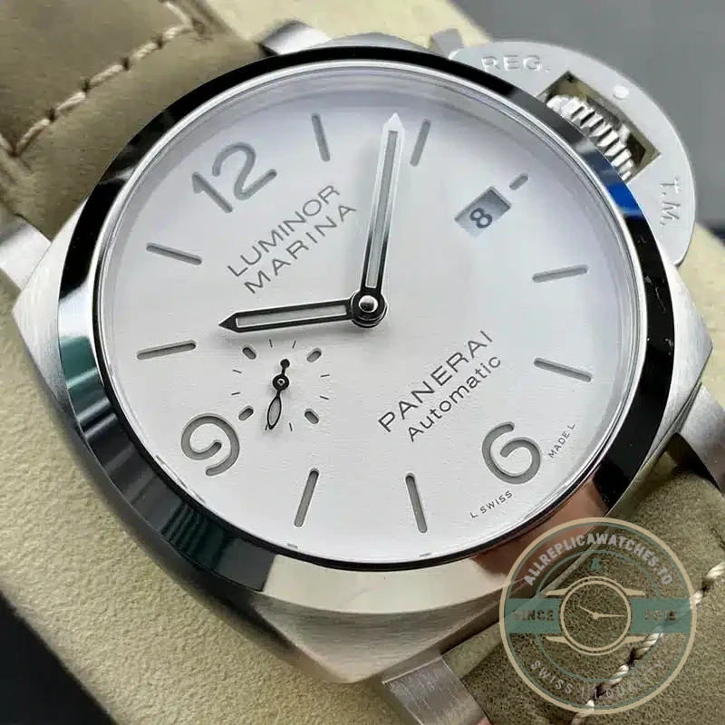 Panerai Luminor Marina replica PAM 1314 white sandwich dial steel case