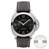 Panerai Luminor Marina replica PAM01025 black sandwich dial steel case