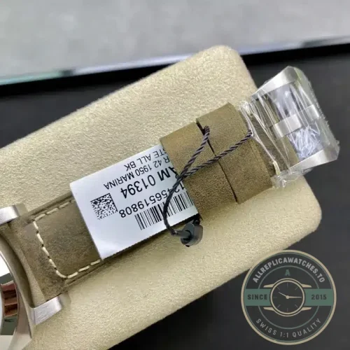 Panerai Luminor Marina replica PAM01394 white sandwich dial steel case