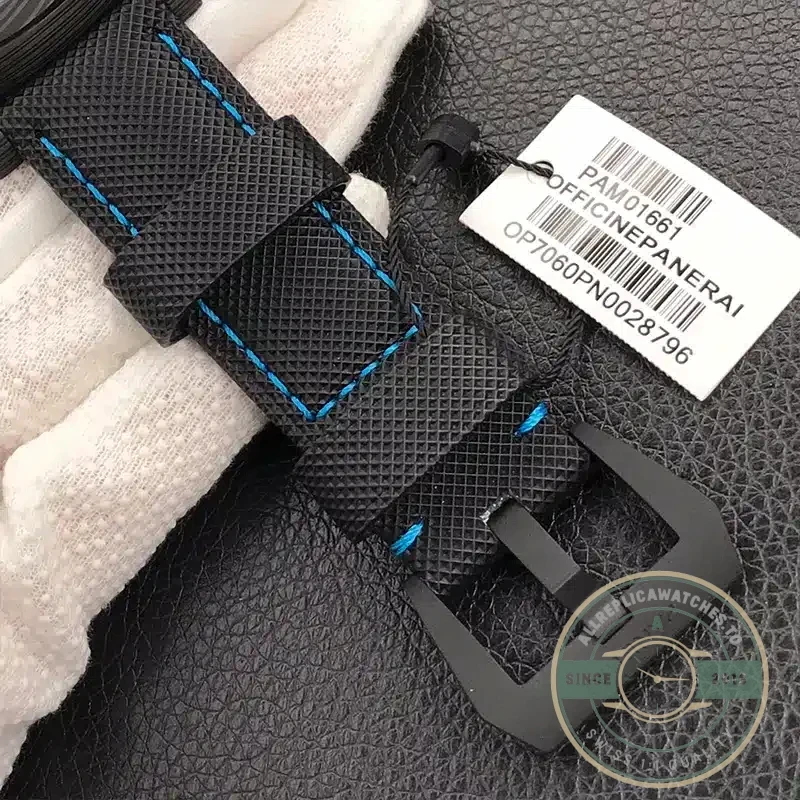 Panerai Luminor Marina replica PAM01661 black sandwich dial Carbotech case