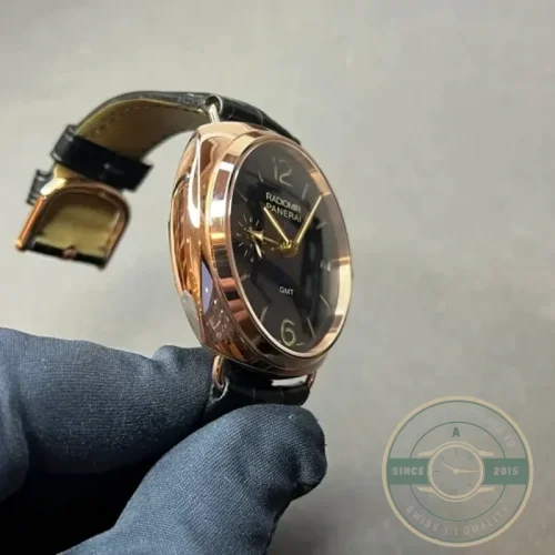 Panerai Radiomir replica PAM598 Goldtech case blue sandwich dial