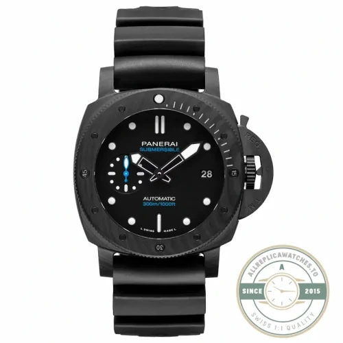 Panerai Submersible replica PAM 2231 black dial Carbotech case