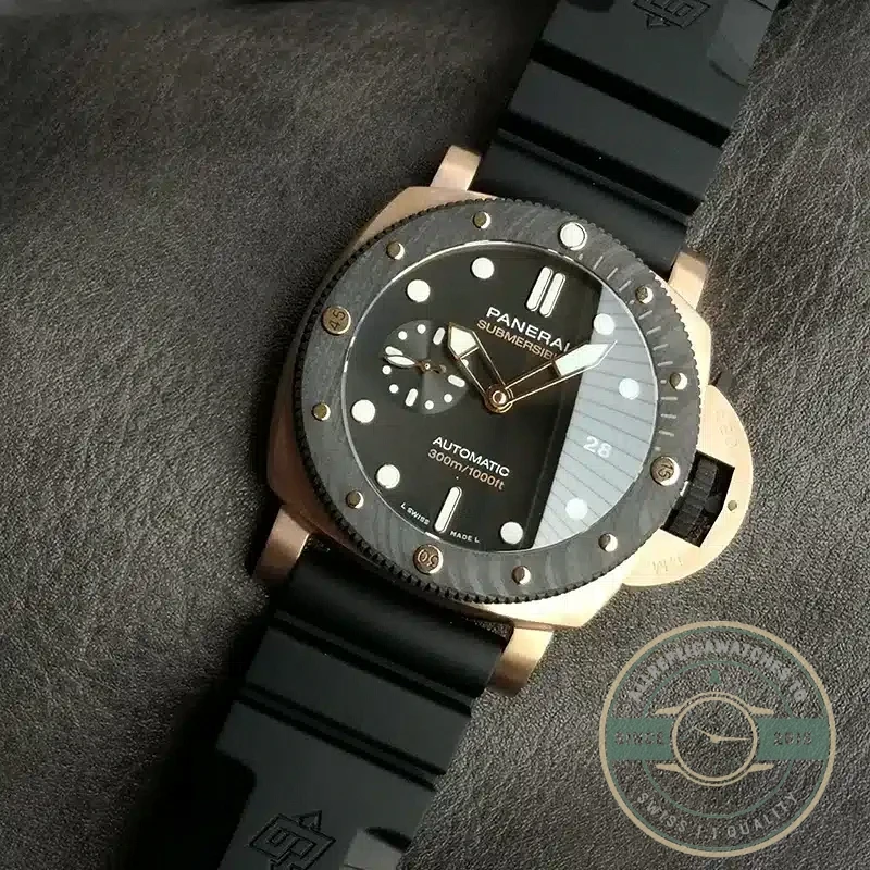 Fake Panerai Submersible Goldtech OroCarbo Black Bezel PAM1070 - Budget Luxury Replica Watch