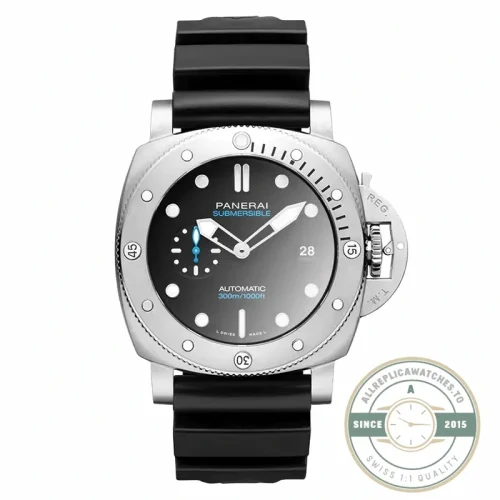 Panerai Submersible replica PAM01229 black sandwich dial steel case
