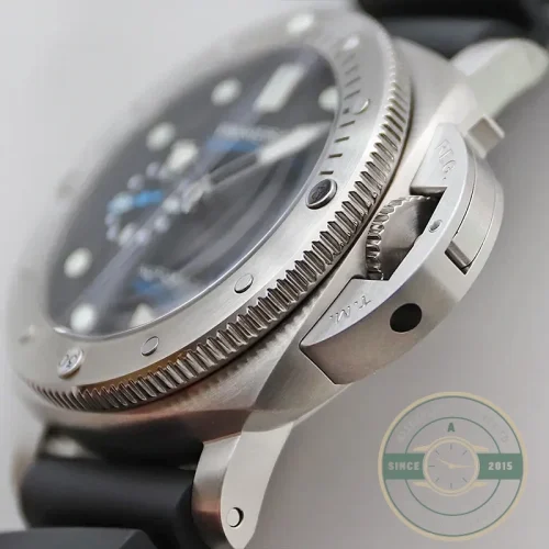 Panerai Submersible replica PAM01229 black sandwich dial steel case