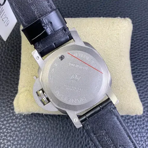 Solid grey back engraved Panerai and Luminor, sticker 20 on the film