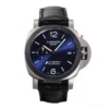 Panerai Luminor GMT PAM1279 front, blue sunburst dial inside a dark bezel