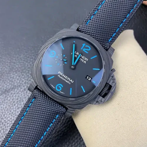 Watch turned clockwise, Panerai Automatic print and date 13 lower right