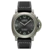 Panerai Luminor Marina Fibratech PAM1119 front, anthracite sunburst dial and light green markers