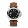 Panerai Luminor Marina PAM434, beige 12, 3 and 6 on black, brown leather strap