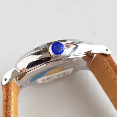 Crown side profile with the crown still under blue protective film