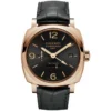 Panerai Radiomir GMT PAM625 front, black dial and rose gold tone case