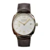 Panerai Radiomir PAM1292 front, white dial, gold tone 12 and 6, brown leather