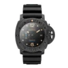 Panerai Submersible Carbotech PAM616 front, beige numerals and blue small seconds