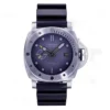 Panerai Submersible Navy SEALs PAM1323 front, grey gradient dial and yellow accents