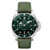 Panerai Submersible PAM1287 front, emerald green dial with a matching bezel