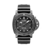 Panerai Submersible PAM979 front, mottled grey Marina Militare dial on black rubber