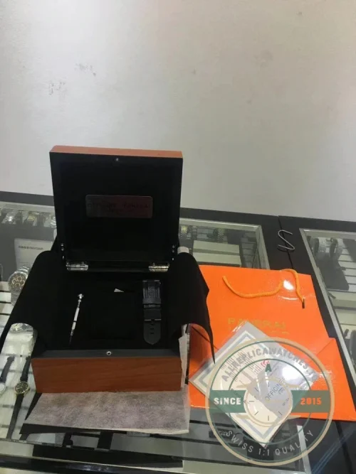 Panerai Fake Watch Accessories replica box military-inspired design with textured finish