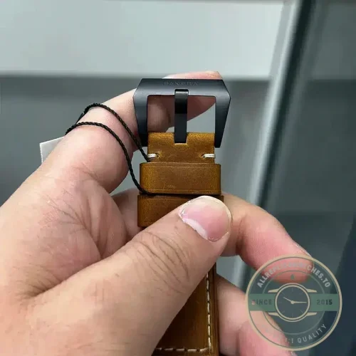 Panerai Luminor replica PAM441 black ceramic case with GMT function