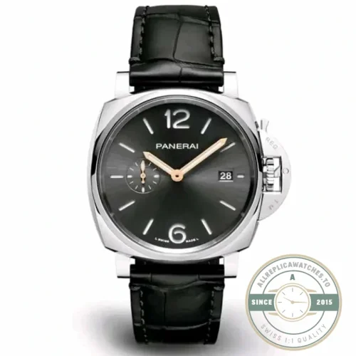 Panerai Luminor Due replica PAM1250 black sandwich dial steel case