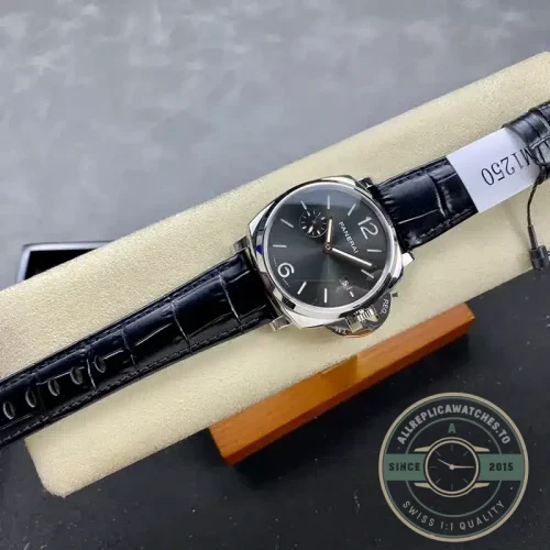 Panerai Luminor Due replica PAM1250 black sandwich dial steel case