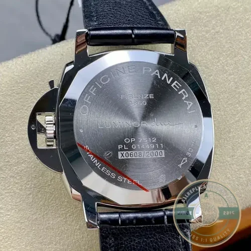 Panerai Luminor Due replica PAM1250 black sandwich dial steel case