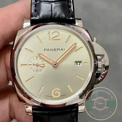 Panerai Luminor Due replica PAM1249 grey sandwich dial steel case