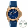 Panerai Submersible replica PAM 1074 bronze case blue sandwich dial
