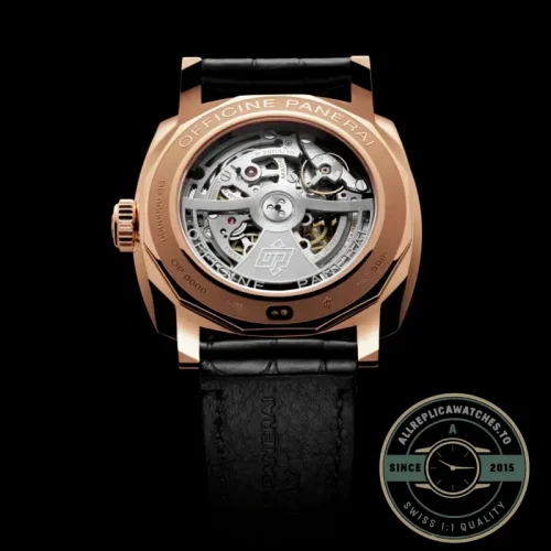 Panerai Radiomir 1940 replica PAM625 rose gold case black sandwich dial