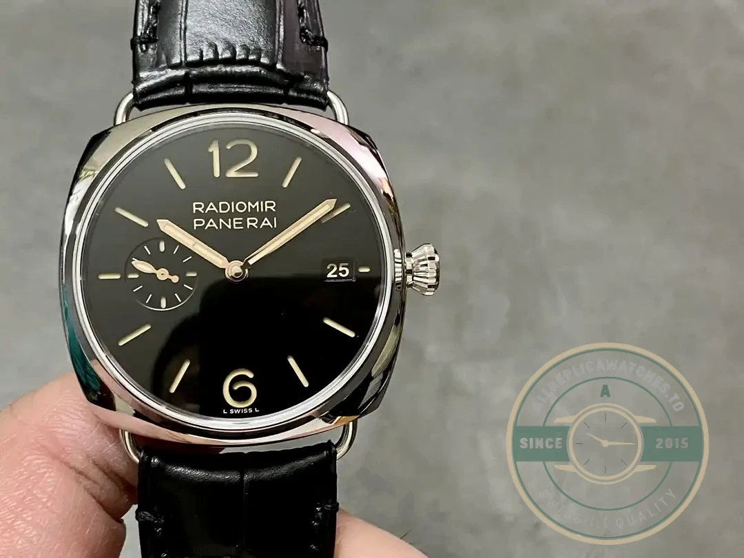Panerai Radiomir replica PAM 1294 black sandwich dial steel case