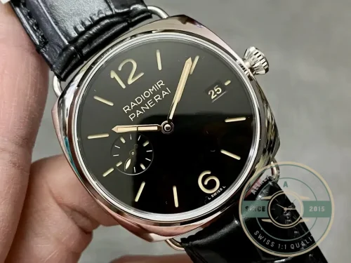 Panerai Radiomir replica PAM 1294 black sandwich dial steel case