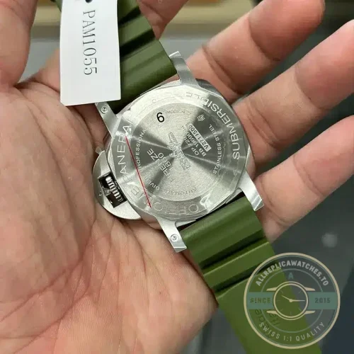 Replica Panerai Submersible Matte-Green PAM1055 - Premium Super Clone Watch