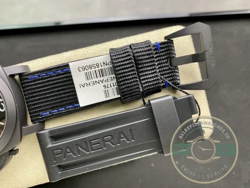 Panerai Luminor replica PAM1176 Carbotech case with grey dial and small seconds