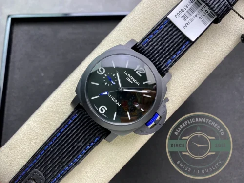 Panerai Luminor replica PAM1176 Carbotech case with grey dial and small seconds