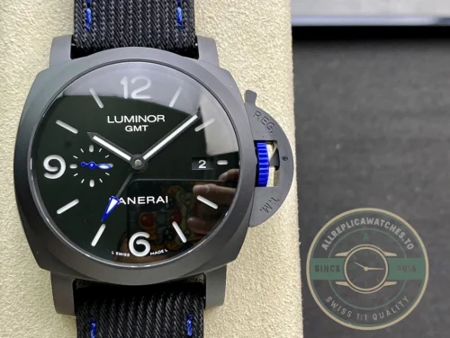 Panerai Luminor replica PAM1176 Carbotech case with grey dial and small seconds