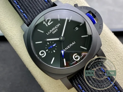 Panerai Luminor replica PAM1176 Carbotech case with grey dial and small seconds