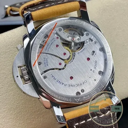 Panerai Luminor 1950 replica PAM372 black sandwich dial 47mm steel case