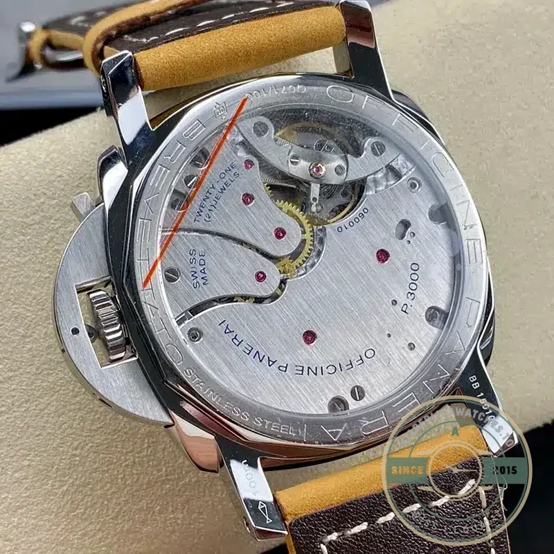 Panerai Luminor 1950 replica PAM372 black sandwich dial 47mm steel case