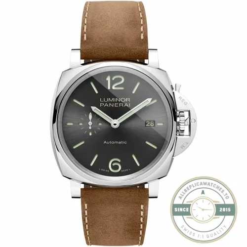 Panerai Replica Luminor Due replica PAM00904 grey sandwich dial steel case