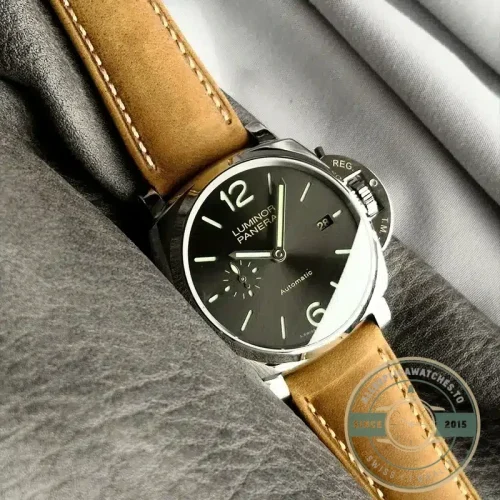 Panerai Replica Luminor Due replica PAM00904 grey sandwich dial steel case