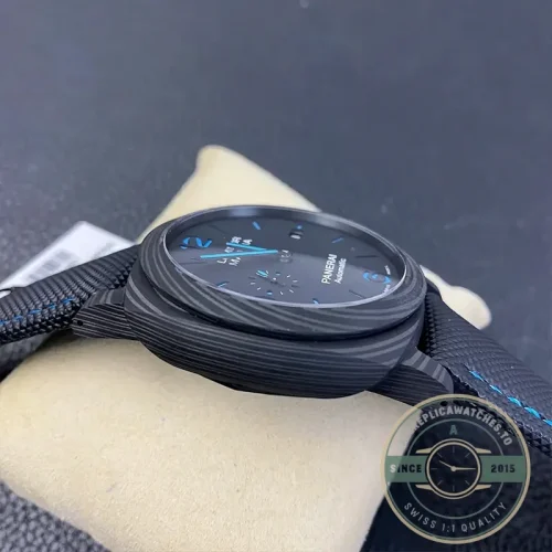 Panerai Luminor Marina replica PAM1661 grey sandwich dial Carbotech case