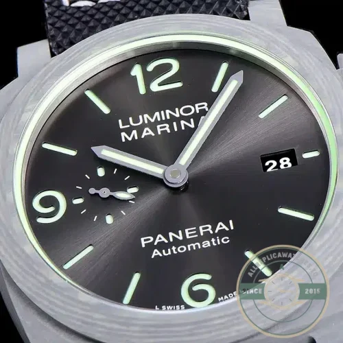Panerai Luminor Marina replica PAM 1119 grey dial Carbotech case